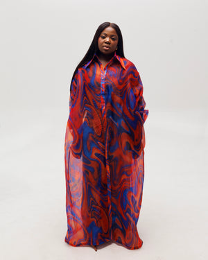 NAYA SHIRT DRESS (BLUE)