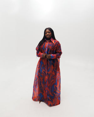 NAYA SHIRT DRESS (BLUE)