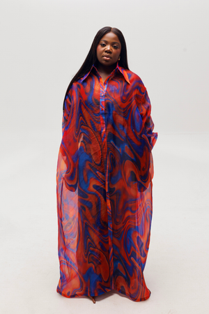 NAYA SHIRT DRESS (BLUE)