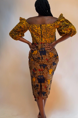SELIN MIX-MATCH DRESS (YELLOW)