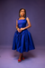 NADE DRESS (NAVY BLUE)