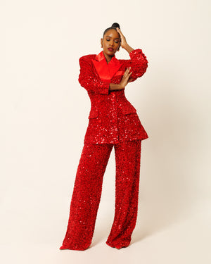 ROUGE BLAZER SET