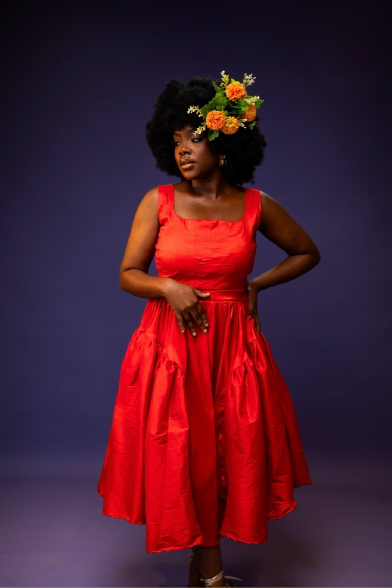 NADE DRESS (RED)