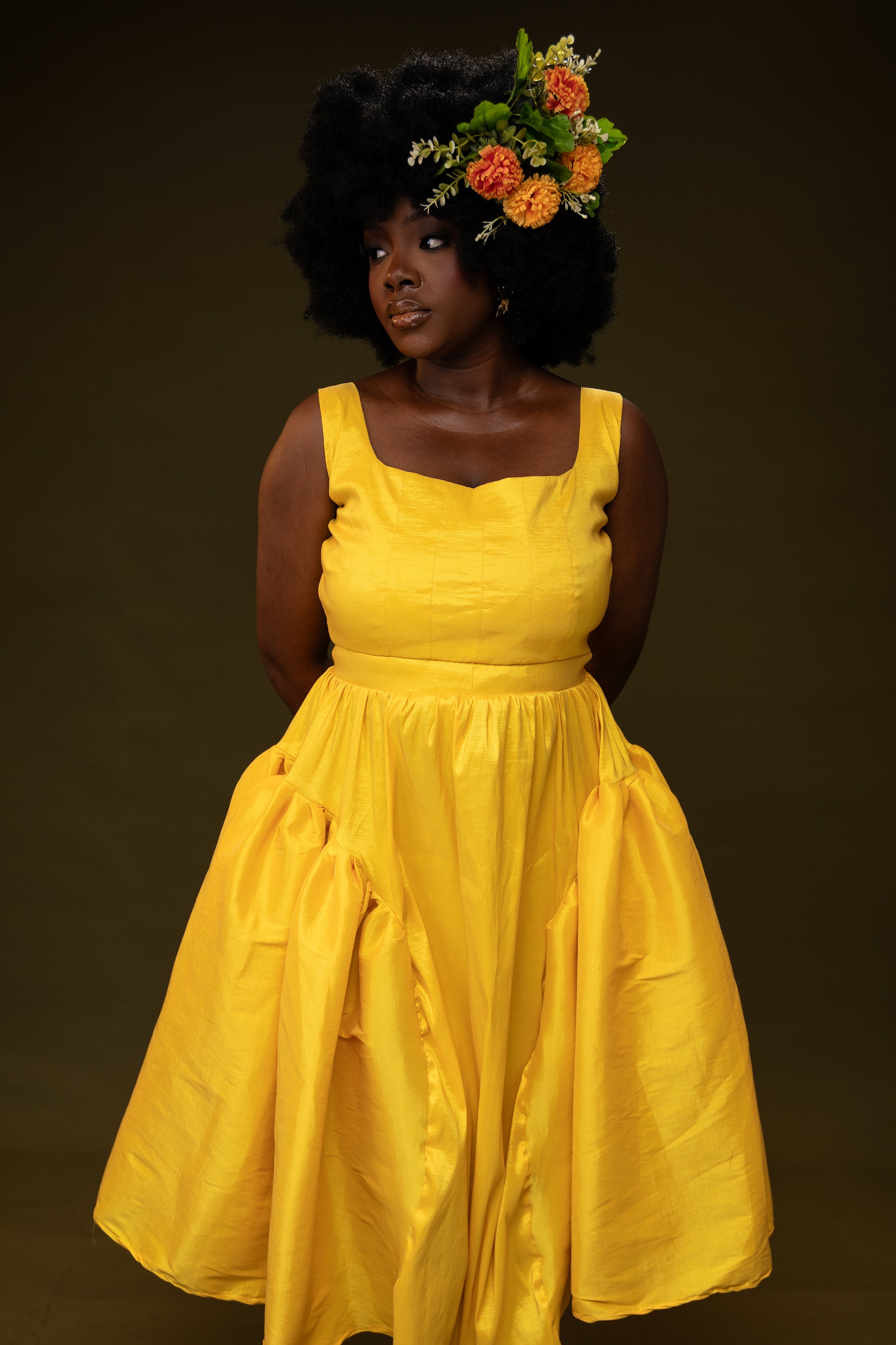 NADE DRESS( YELLOW)