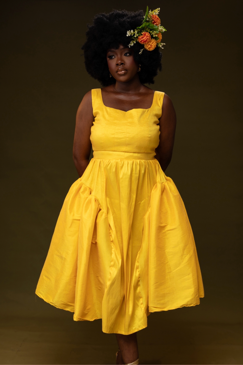 NADE DRESS( YELLOW)