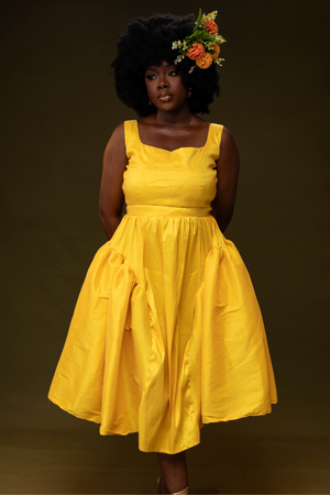 NADE DRESS( YELLOW)