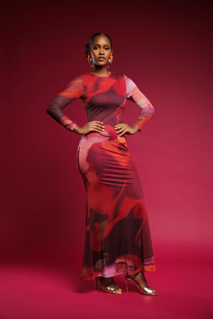 AURA MESH DRESS