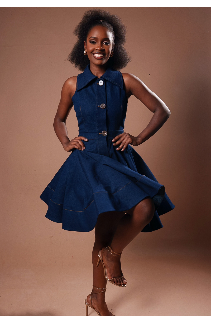 NOVA DENIM DRESS