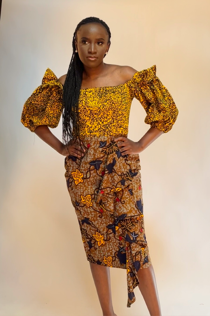 SELIN MIX-MATCH DRESS (YELLOW)